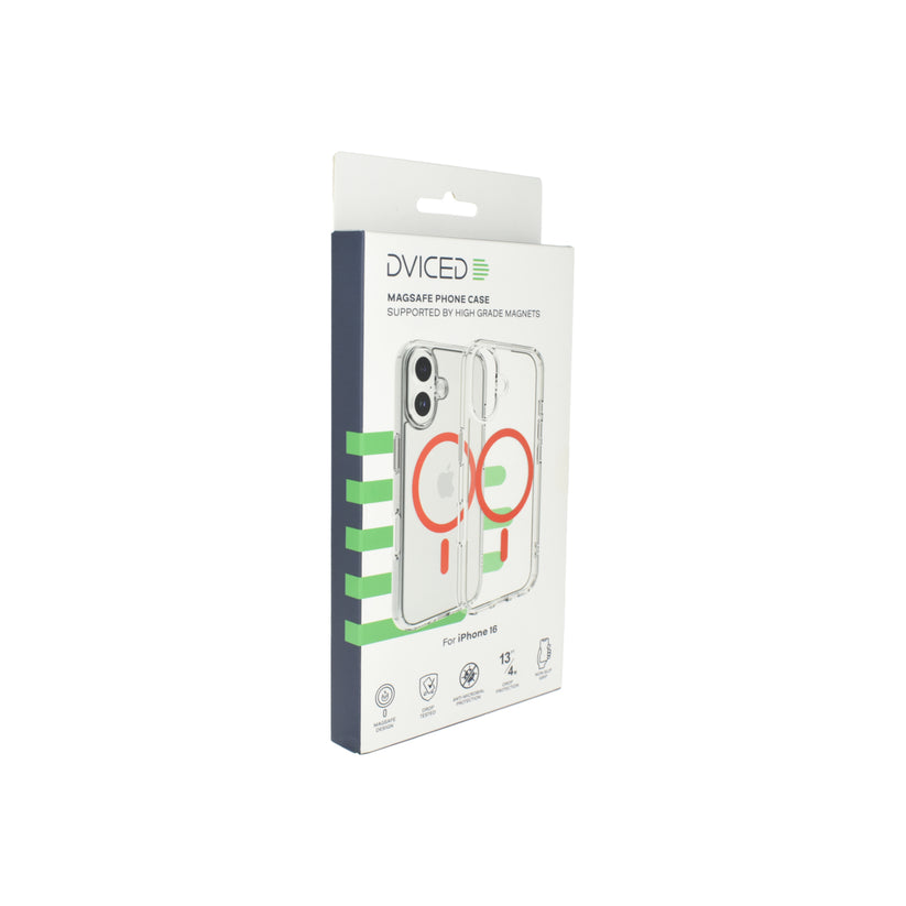 Dvided Magsafe iPhone 16 clear case - Red - istyle.work