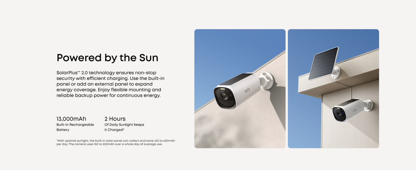 2K venkovní kamera se solárním nabíjením Anker eufy E40 (4 + 1 ks) - bílá