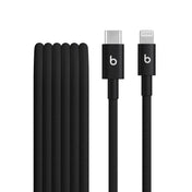 Opletený kabel Beats USB-C / Lightning 1,5 m - sytě černá