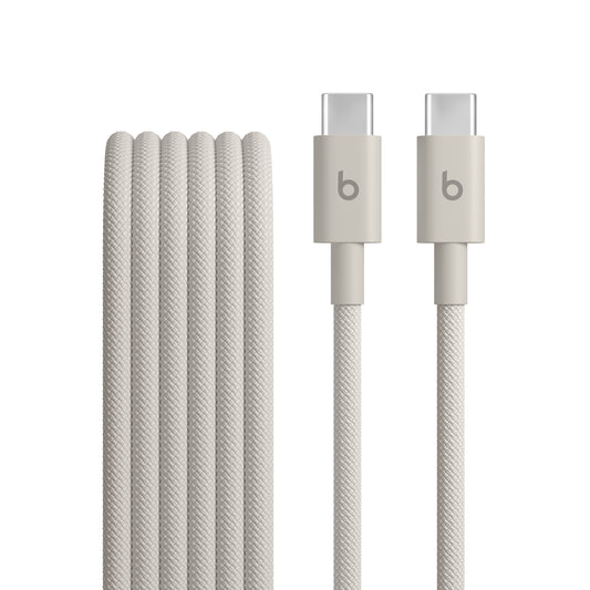 Opletený kabel Beats USB-C / USB-C 1,5 m - kamínkově šedá