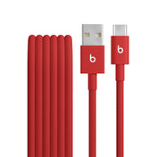 Opletený kabel Beats USB-A / USB-C 1,5 m - jasně červená