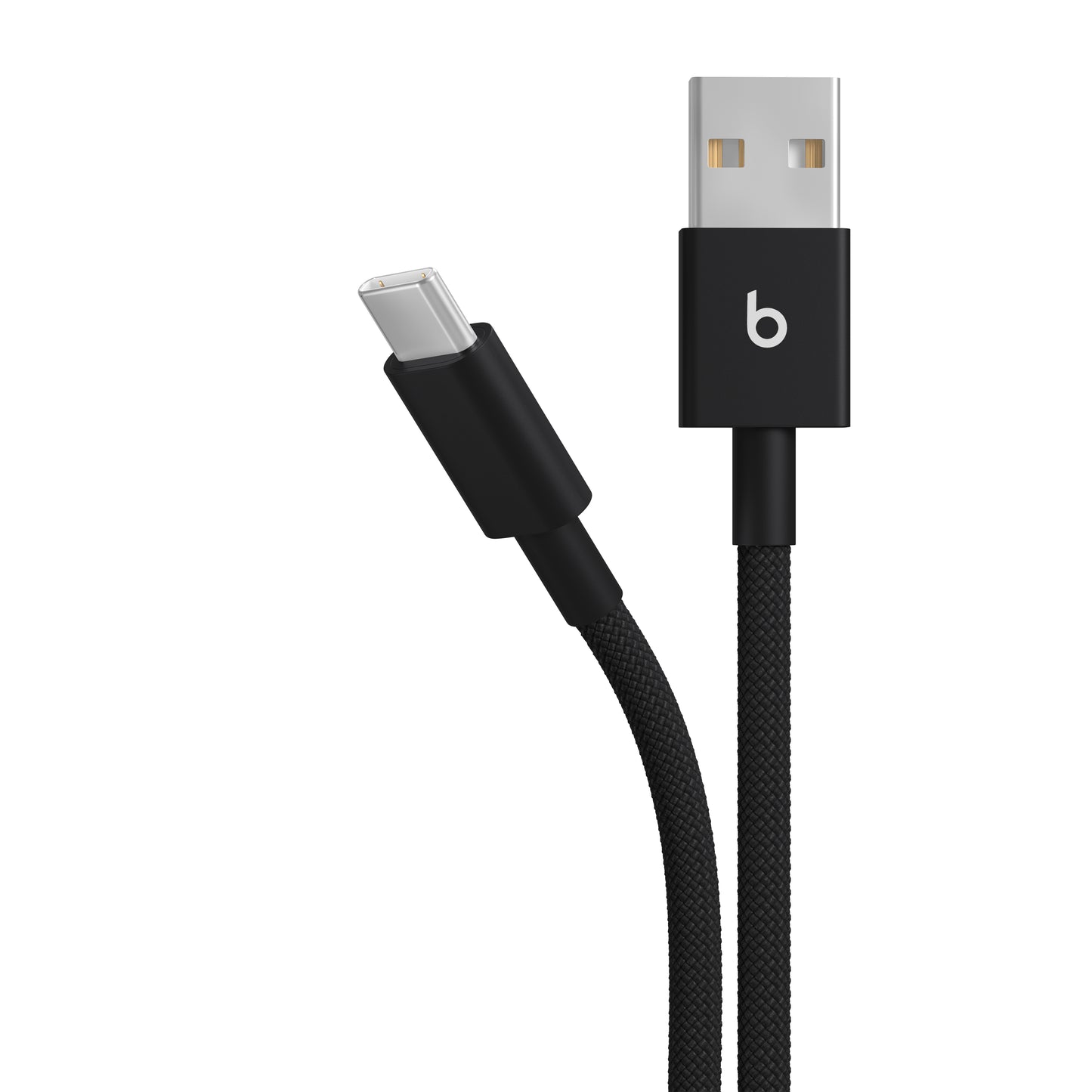 Opletený kabel Beats USB-A / USB-C 1,5 m - sytě černá