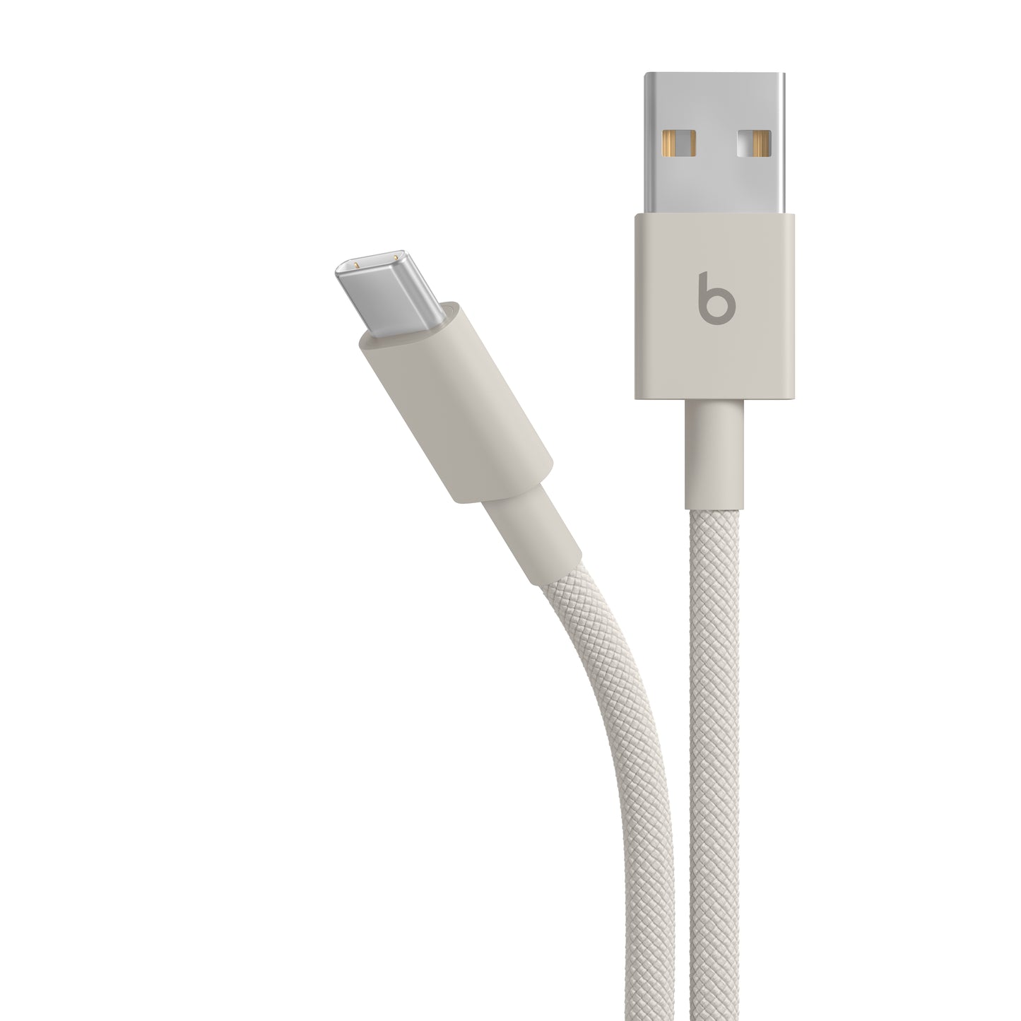 Opletený kabel Beats USB-A / USB-C 1,5 m - kamínkově šedá