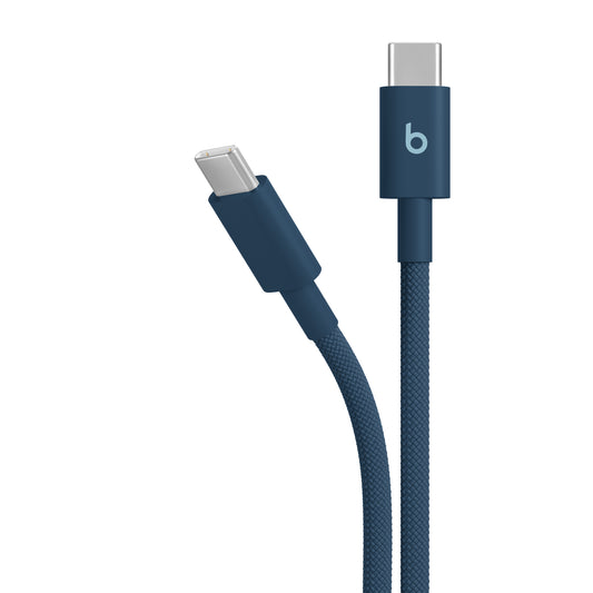 Opletený kabel Beats USB-C / USB-C 1,5 m - tmavě modrá