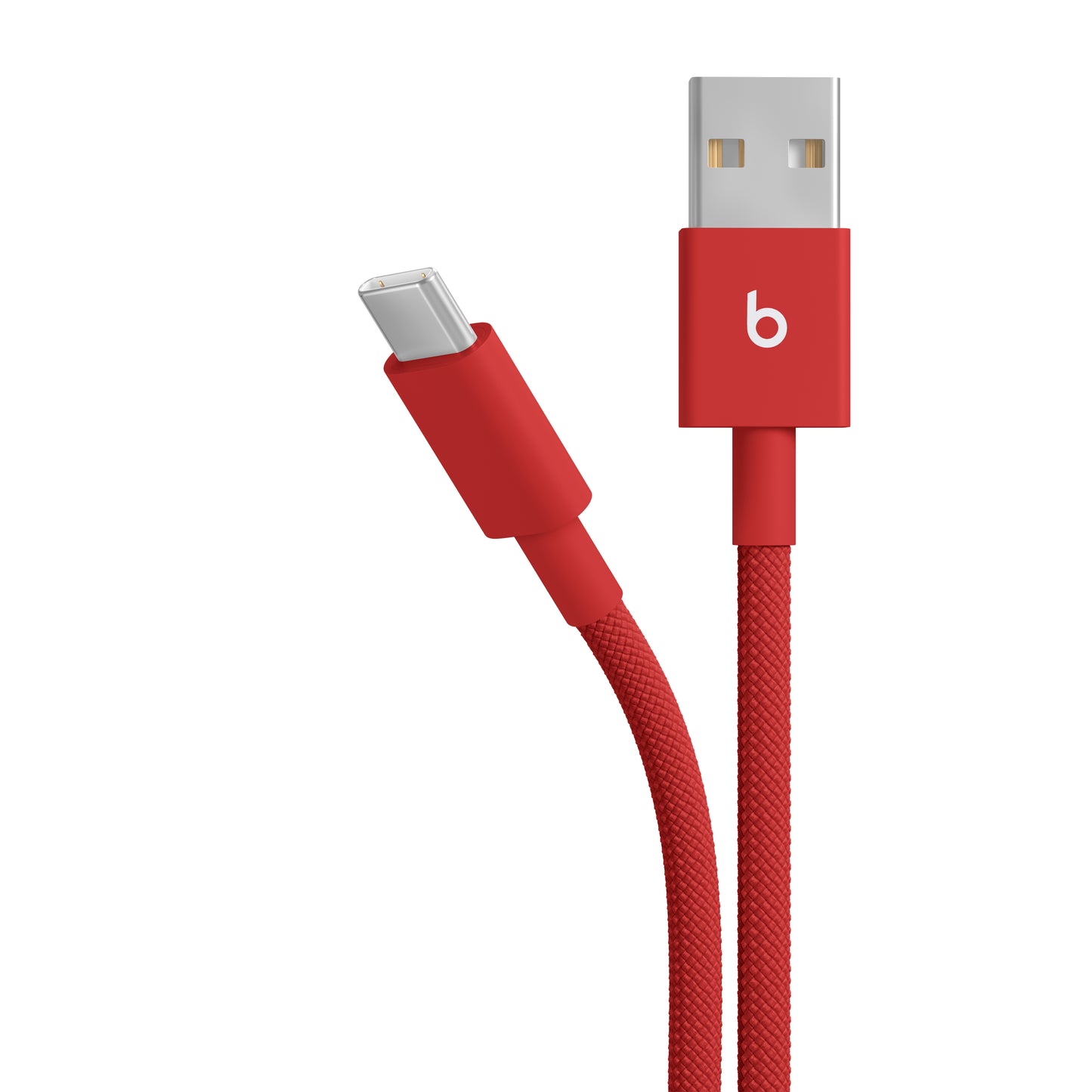 Opletený kabel Beats USB-A / USB-C 1,5 m - jasně červená