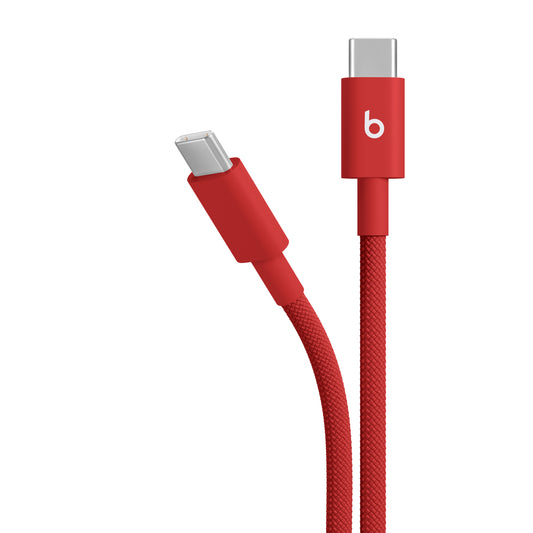 Opletený kabel Beats USB-C / USB-C 1,5 m - jasně červená