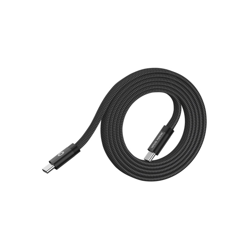 Magnetický 60W nabíjecí kabel Mobile Origin Original Flat Cable USB-C / USB-C 1m - černý - istyle.work