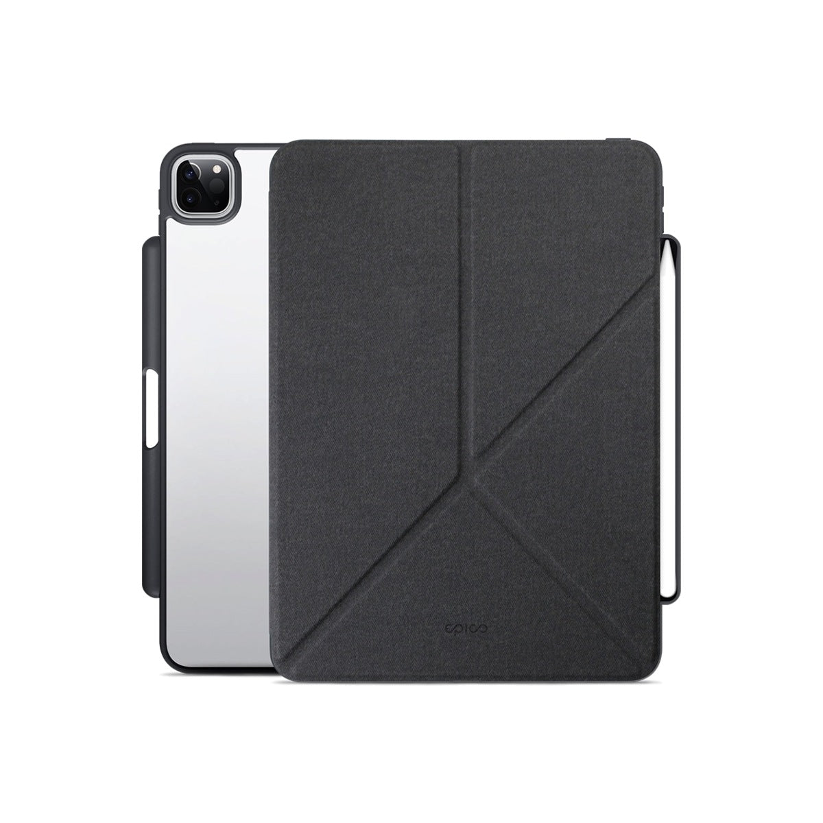 Kryt na iPad Pro 11"/iPad Air 10,9" Epico Clear Flip Case - černý - istyle.work