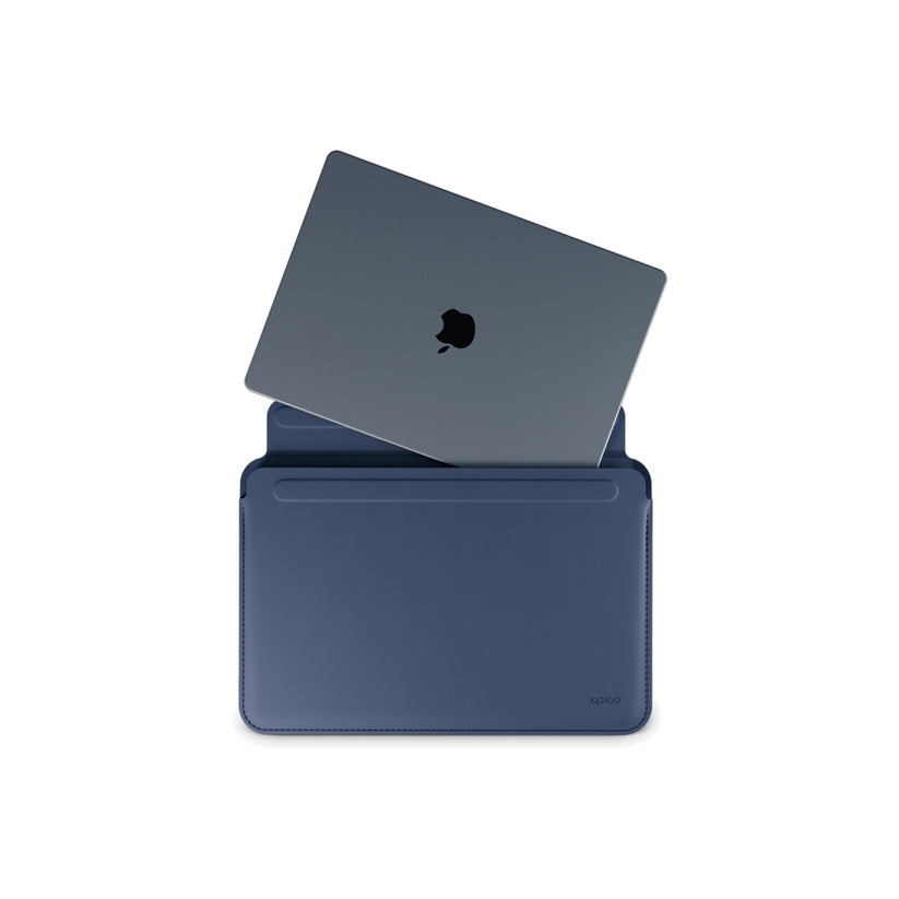 Kožený obal pro MacBook Air/Pro 13,3" Epico - tmavě modrý - istyle.work