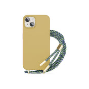 Silikonový kryt se šňůrkou pro iPhone 13/14 Epico - pískový - istyle.work