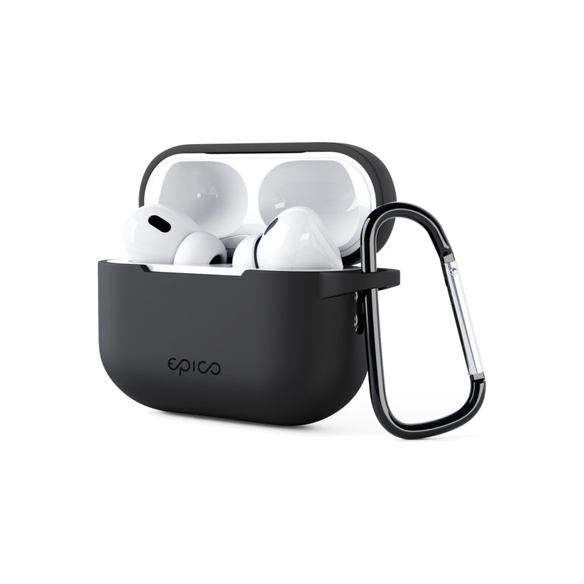 Silikonové outdoor pouzdro pro AirPods Pro 2. gen. Epico - černé - istyle.work