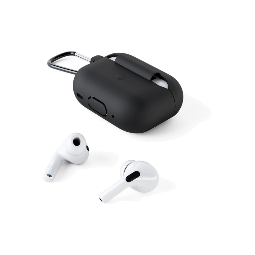 Silikonové outdoor pouzdro pro AirPods Pro 2. gen. Epico - černé - istyle.work