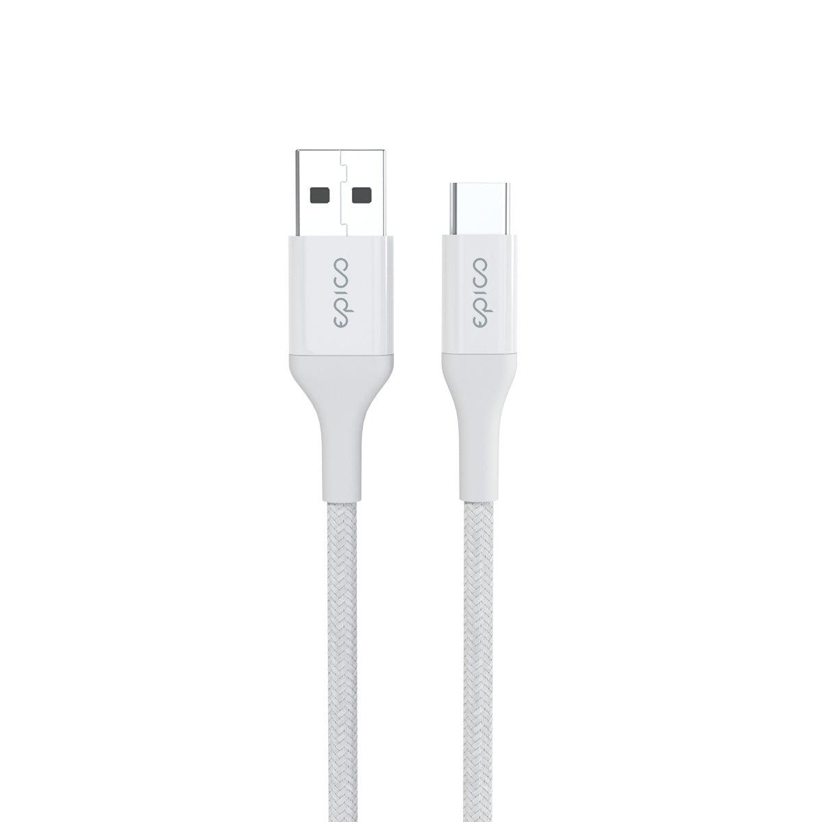 Opletený kabel Epico PD USB-A na USB-C 1,2 m - bílý - istyle.work