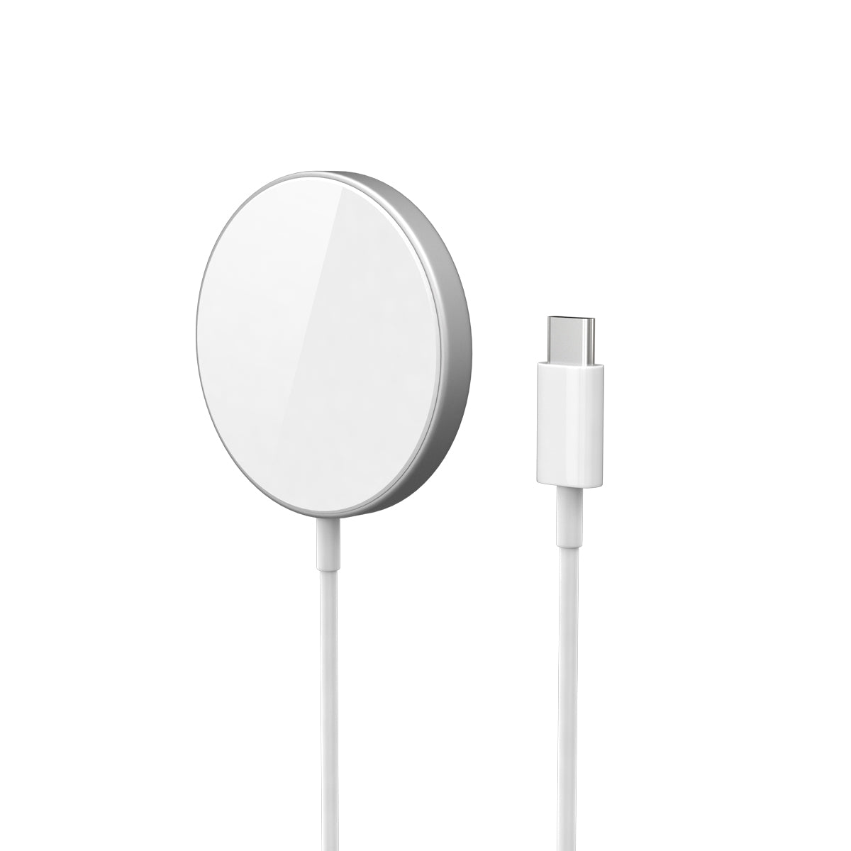 MagSafe bezdrátová nabíječka iSTYLE Fast Magnetic Wirelles Charger - stříbrná - istyle.work