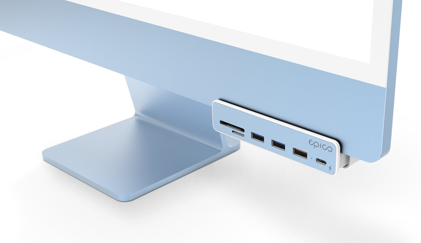 USB-C Hub 7v1 pro Apple iMac Epico - bílý - istyle.work