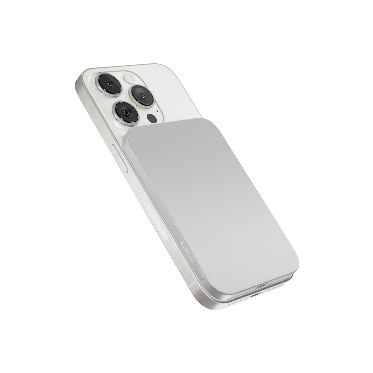 MagSafe hliníková powerbanka Epico UltraPack EM31 3000 - stříbrná - istyle.work