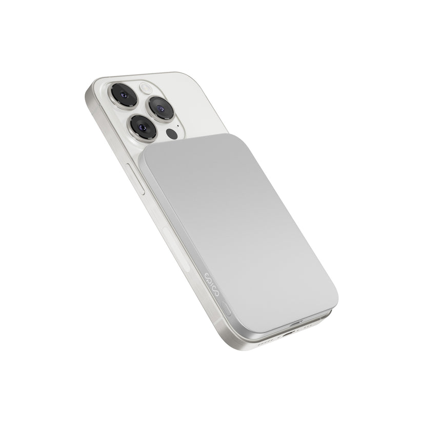 MagSafe hliníková powerbanka Epico UltraPack EM31 3000 - stříbrná - istyle.work
