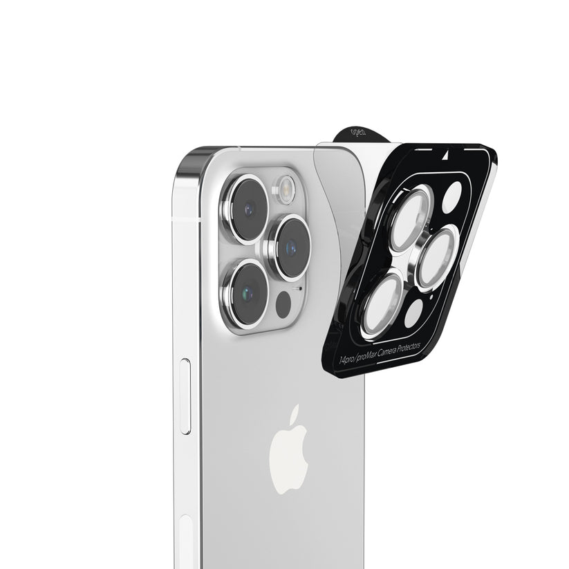 Ochrana objektivů s hliníkovými rámečky pro iPhone 16 Pro / 16 Pro Max iSTYLE - černá - istyle.work
