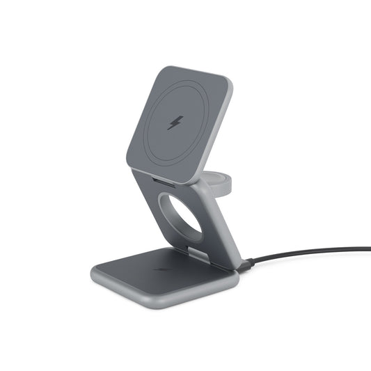 MagSafe skládací bezdrátový nabíjecí stojánek iSTYLE Mag+ - vesmírně šedý - istyle.work
