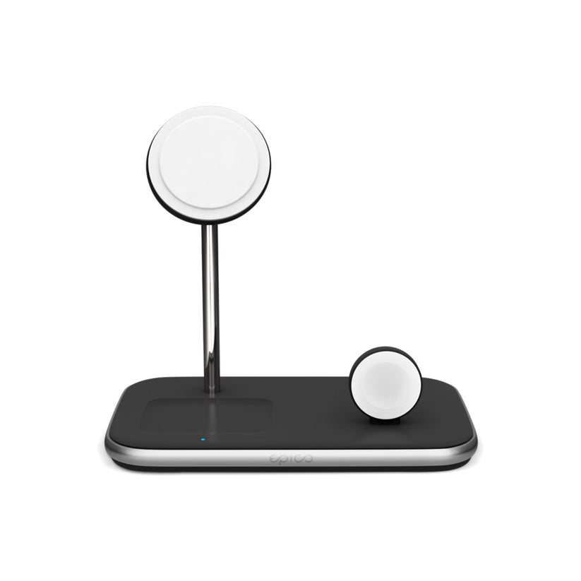 Bezdrátová nabíječka 3v1 Epico Made for MagSafe s adaptérem v balení - černá - istyle.work