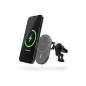 Bezdrátová autonabíječka Epico Ellipse s podporou MagSafe a s adaptérem v balení - vesmírně šedá - istyle.work