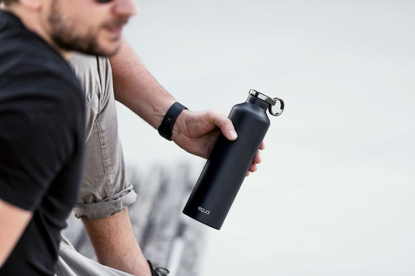 Chytrá lahev Equa Smart mramor - černá - istyle.work