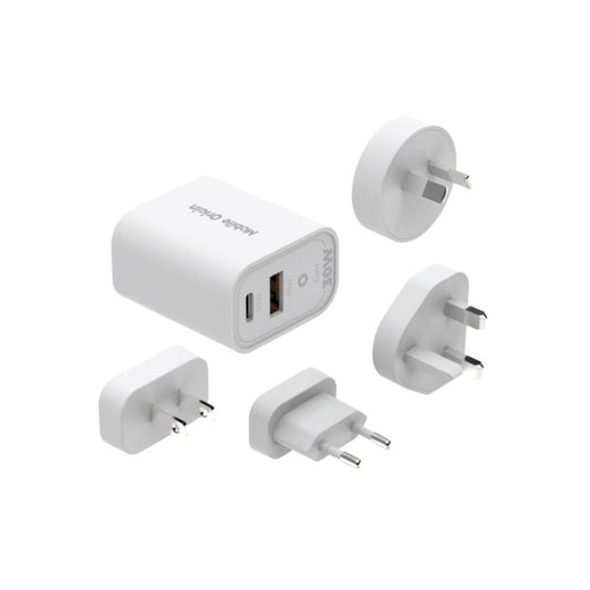 30W univerzální cestovní adaptér Mobile Origin GaN MO14 - bílý - istyle.work