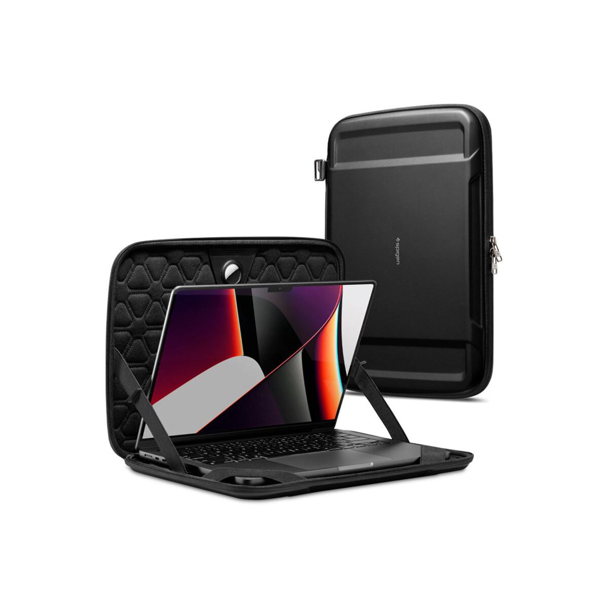 Pouzdro pro MacBook Pro 16" Spigen Rugged Armor Pro - černé - istyle.work