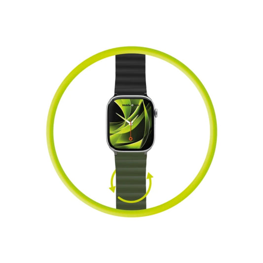 Řemínek pro Apple Watch 42/44/45/49 mm Mobile Magnetic Strap II - zelený/černý - istyle.work