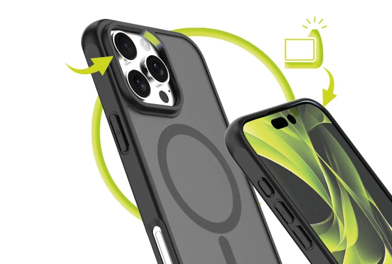 MagSafe kryt iPhone 17 Pro Mobile Origin Easy Hybrid - matně černý