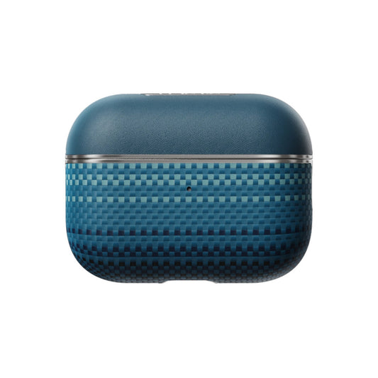 Kryt pro AirPods Pro 2 Pitaka Aramid Fiber Magnetic Case - modrý