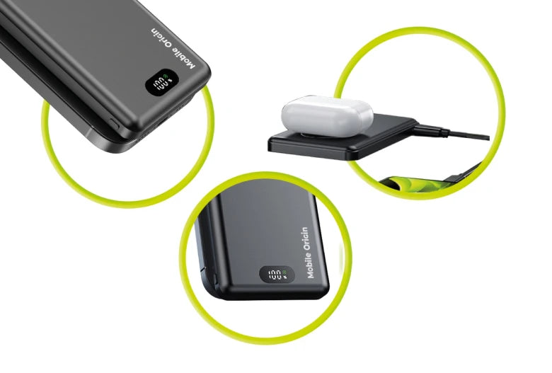10 000 mAh magnetická bezdrátová powerbanka Mobile Origin PB8