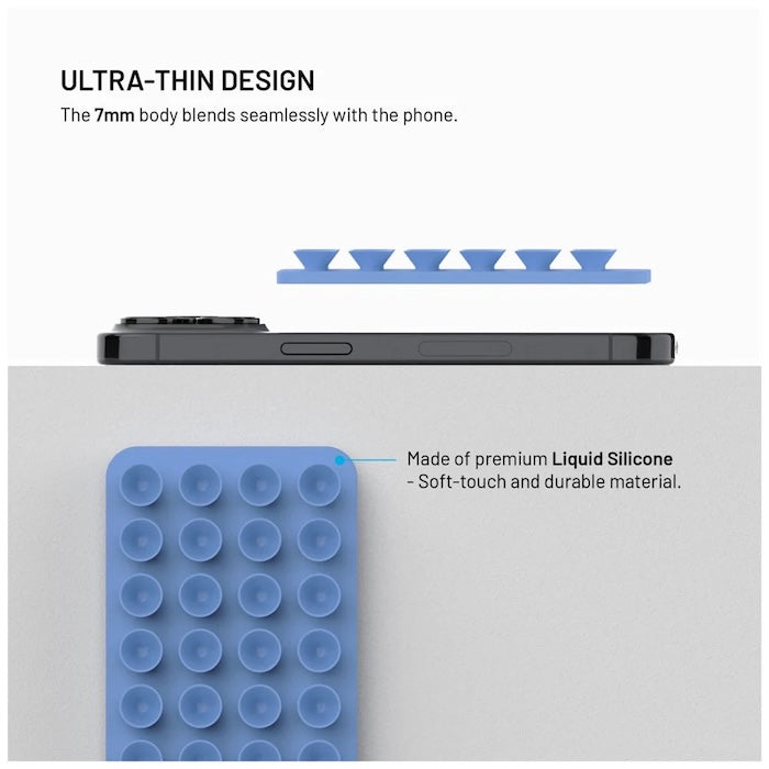 MagSafe držák s přísavkami FIXED MagMate - modrý - istyle.work