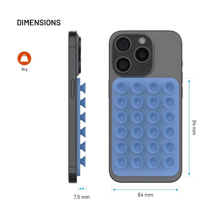 MagSafe držák s přísavkami FIXED MagMate - modrý - istyle.work