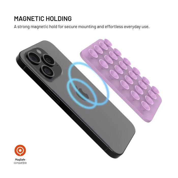 MagSafe držák s přísavkami FIXED MagMate - růžový - istyle.work