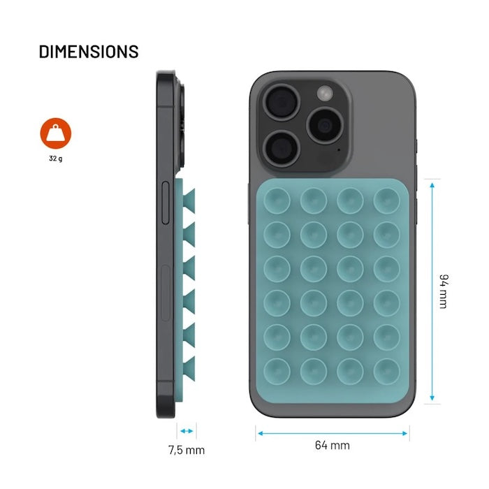 MagSafe držák s přísavkami FIXED MagMate - světle modrý - istyle.work