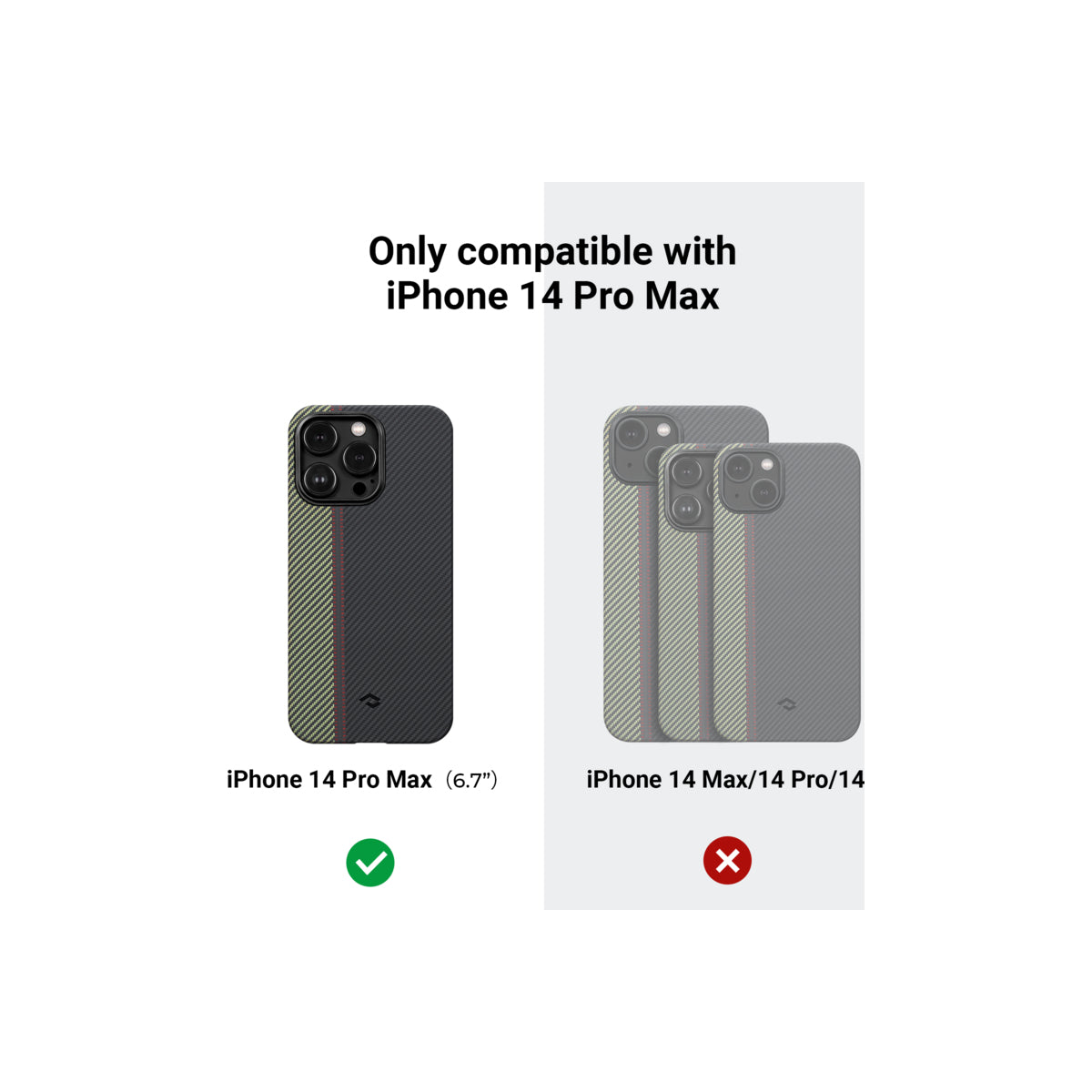 Kryt na iPhone 14 Pro Pitaka Fusion Weaving MagEZ Case 3 - vícebarevný - istyle.work