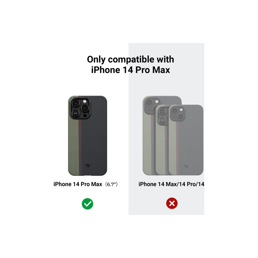 Kryt na iPhone 14 Pro Pitaka Fusion Weaving MagEZ Case 3 - vícebarevný - istyle.work