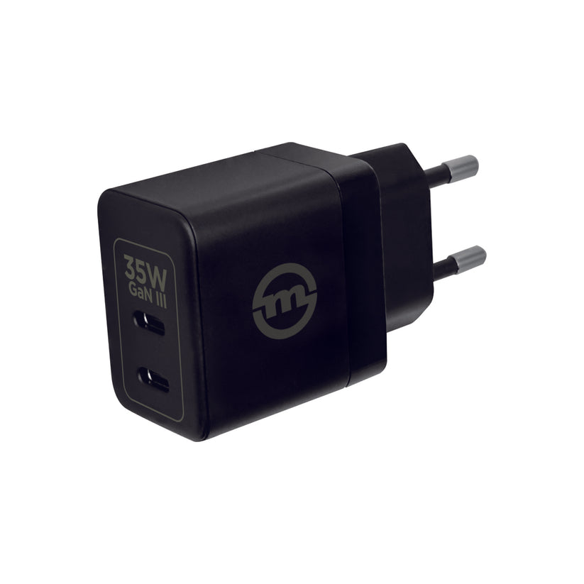 Nabíjecí 35W adaptér Mobile Origin GaN III Super Charger 2x USB-C - černý - istyle.work
