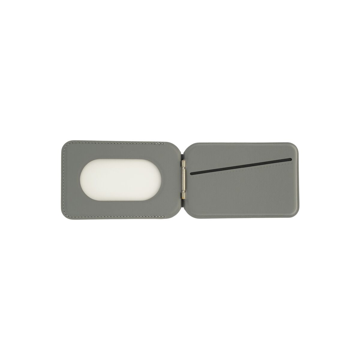 Skládací kožená MagSafe peněženka Dviced – šedá - istyle.work