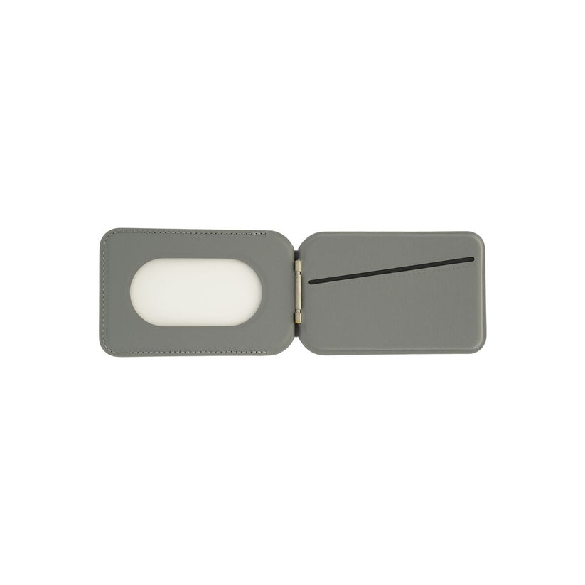 Skládací kožená MagSafe peněženka Dviced – šedá - istyle.work