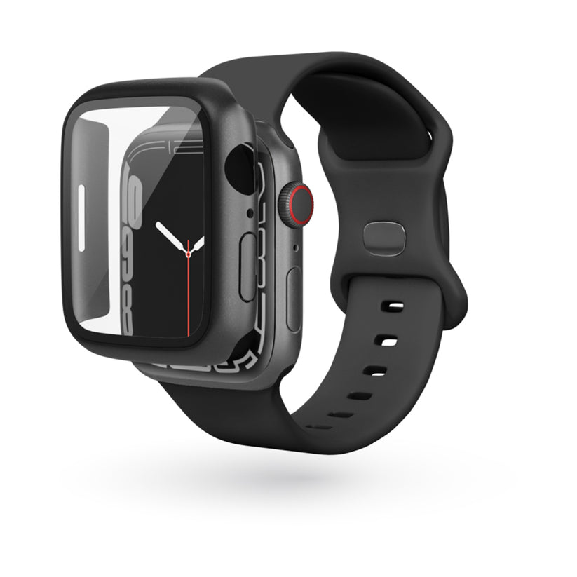 Ochranný kryt na Apple Watch 7 45 mm Epico Glass Case - černý - istyle.work