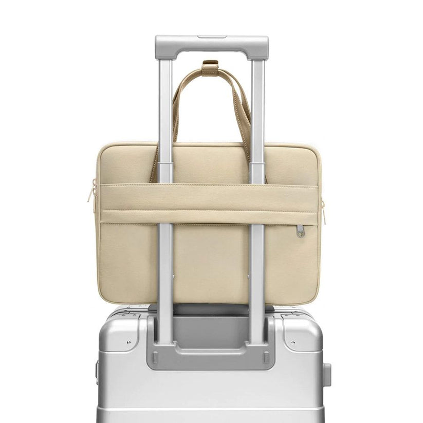 Brašna pro MacBook Pro 14" tomtoc Shoulder Bag - béžová - istyle.work