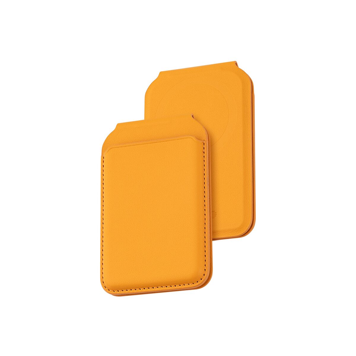 Skládací kožená MagSafe peněženka Dviced – oranžová - istyle.work