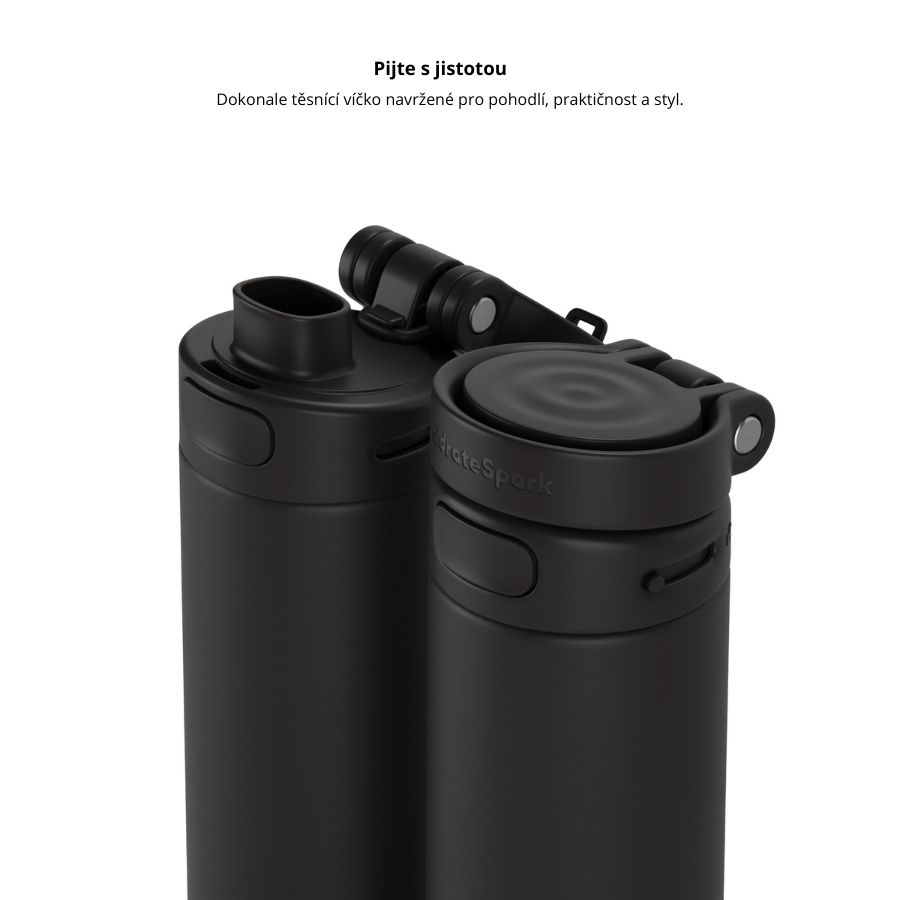 Chytrá lahev HidrateSpark PRO 2 621 ml - černá