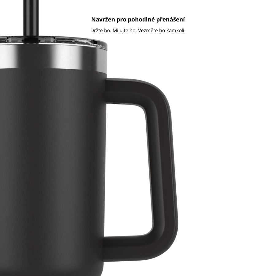 Chytrý termohrnek HidrateSpark PRO 2 Tumbler 887 ml - černý