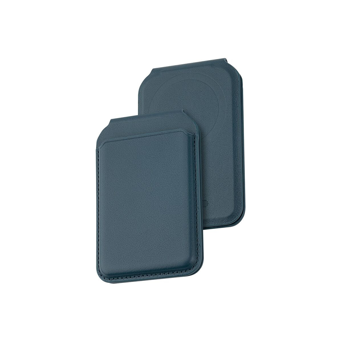 Skládací kožená MagSafe peněženka Dviced – modrá - istyle.work