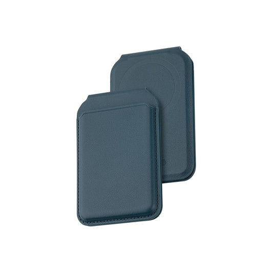 Skládací kožená MagSafe peněženka Dviced – modrá - istyle.work