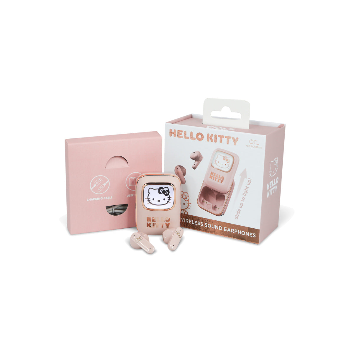 Dětská bezdrátová sluchátka OTL TWS Slide Hello Kitty - istyle.work