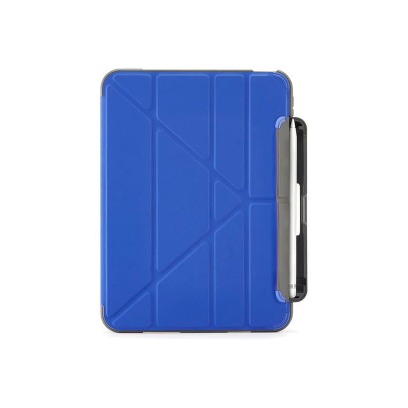 Polohovatelné pouzdro pro iPad 10. gen Pipetto Origami Pencil Shield - modré - istyle.work